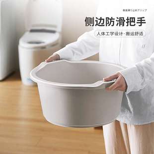 ?2TCU友耐加厚大号足浴盆家用按摩洗脚盆带脚底按摩滑轮泡脚桶足