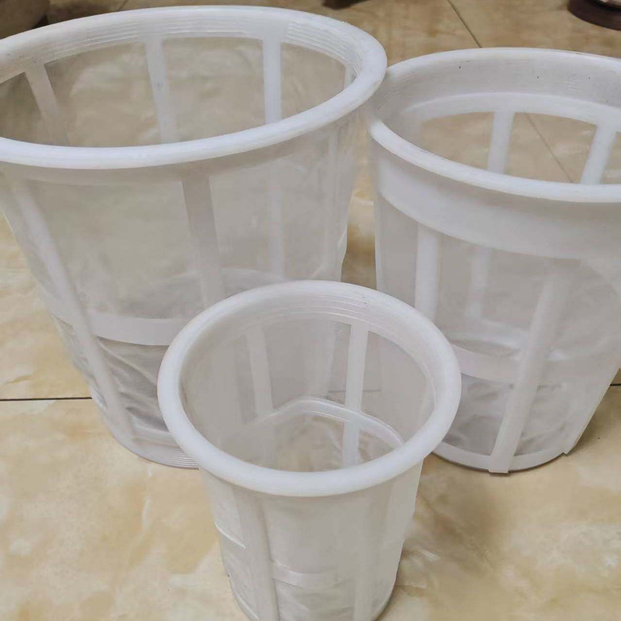 鱼缸滴流水培药桶杂质过滤网超密圆柱水族过滤筛网滤杂器具