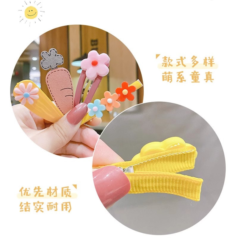 儿童可爱网纱发夹公主女童卡通刘海小女孩宝宝BB发卡头饰