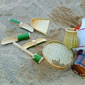 幼儿园儿童户外沙水池玩水区沙池玩具工具材料套装 竹制品玩沙工具