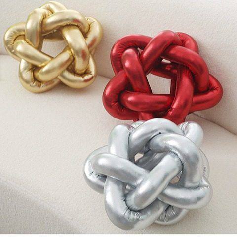 烫金五角星打结抱枕亚马逊北欧卧室毛绒靠垫客厅装饰沙发靠枕抱枕,居家布艺,靠垫/抱枕,淘宝优惠券,粉丝福利购,淘宝优惠卷