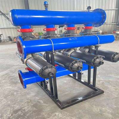 自动反冲洗叠片过滤器高标准农田灌溉碟片式过滤器 泵前微滤机