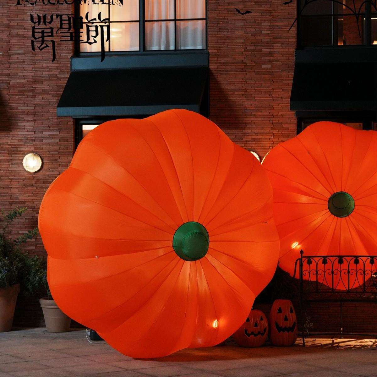 万圣节装饰品充气大南瓜灯装扮道具店铺酒吧门口场景布置氛围摆件