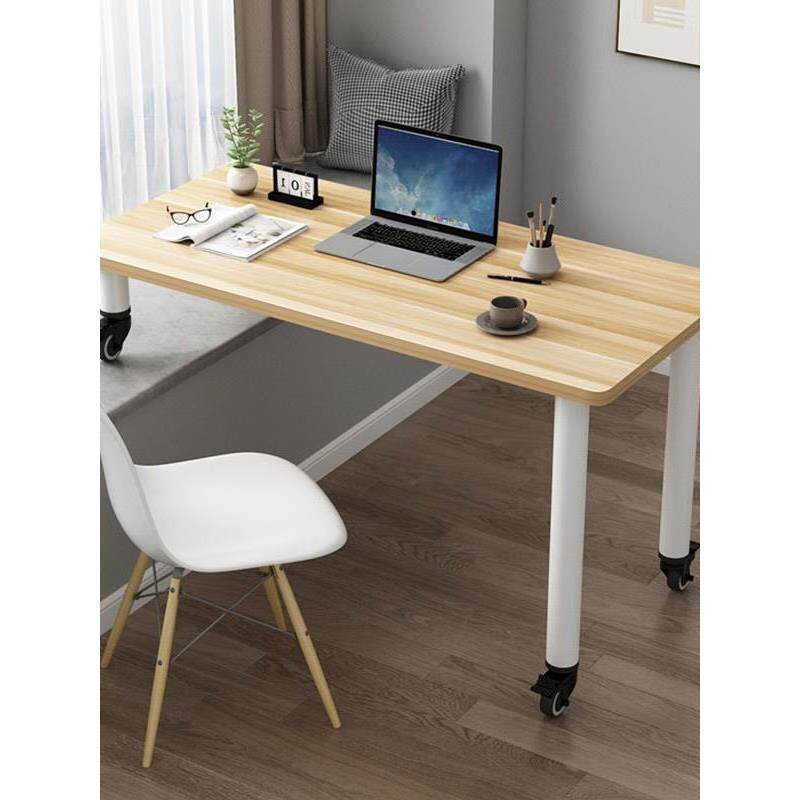 可移动飘窗书桌带挡板电脑台式桌子卧室窗台长短腿写字高低脚简约