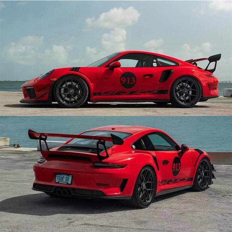 保时捷991?911?GT3RS改装车身贴I纸拉花 个性装饰车贴车门彩条