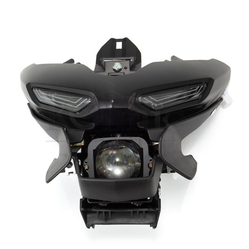 适用于雅马哈Mt03 Mt-25w 20-24摩托车镜头前大灯总成Led眉灯罩