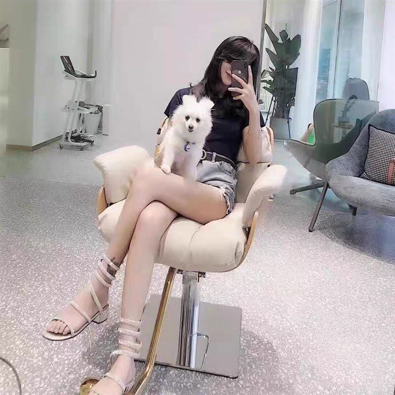 网红理发店椅g子发廊专用剪发椅脚踏升降现代简约美发店烫染理发