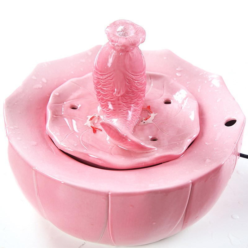 陶瓷宠物饮水器 猫咪饮水机自动B循环过滤喝水 智能电动宠物饮水