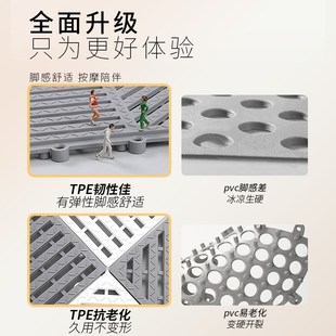 浴室防滑垫e淋浴房卫生间洗澡间镂空脚垫厕所防水隔水全铺地垫