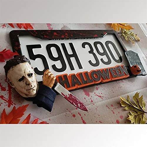车牌个性牌照装饰halloween/license/plate/frUame万圣节迈克尔