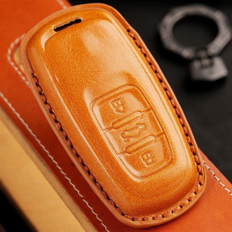 纯手工钥匙套适用大众辉w昂钥匙套智能保护套汽车钥匙包