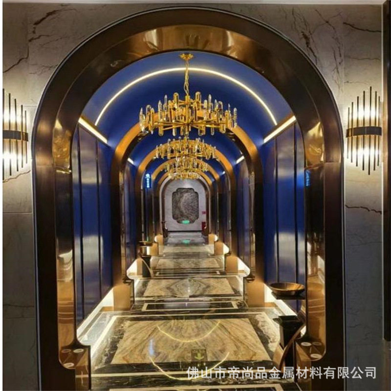 不锈钢门套造型室内异形垭口套包边半圆弧形金属装饰条加工