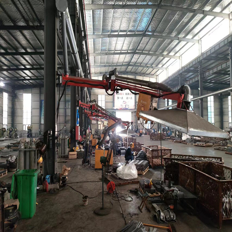 管道式万向吸气臂 液压移动式焊烟净化吸尘臂快速除烟自由悬停