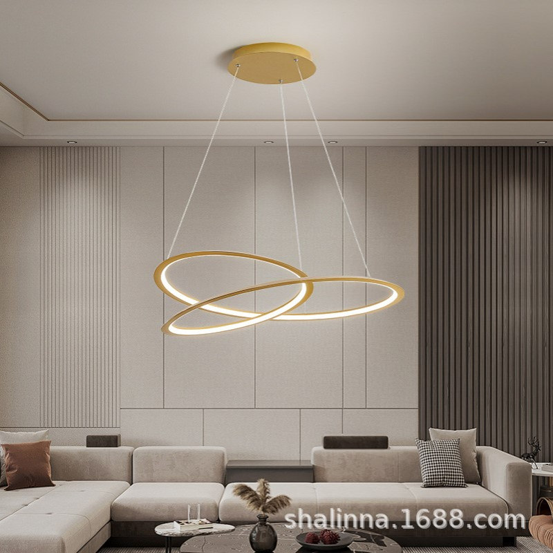 客厅吊灯现代简约大气主灯卧室极简2021年新款圆形大厅北欧客厅灯