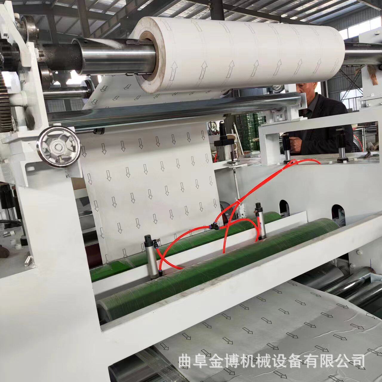 离型纸地板革复合机EVA热胶涂胶毛毡布聚酯纤维卷对卷复合机
