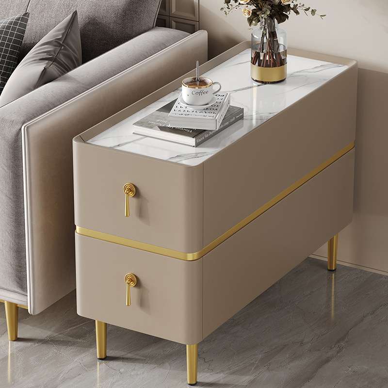 客厅沙发边柜侧边柜简约现代边几小桌子超窄轻奢高级感储物柜