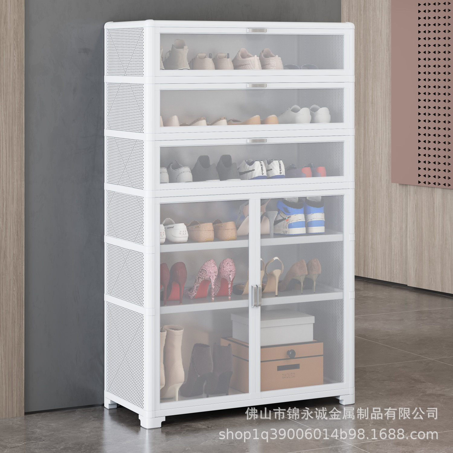 铝合金超薄防晒防水收纳鞋柜