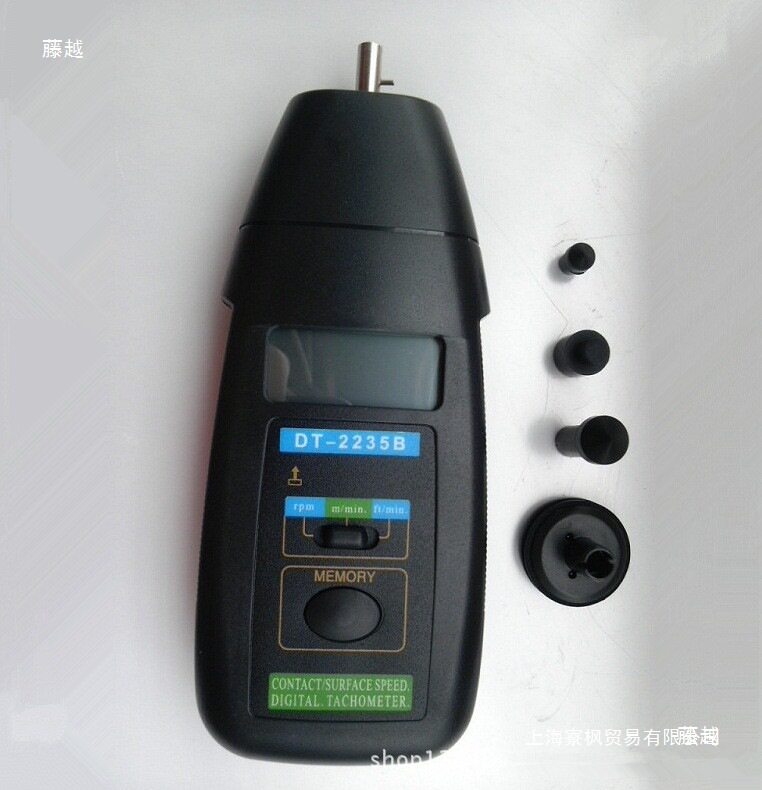 手持式电机马达接触式测速仪器DT2235B线速度测试量仪表转速计