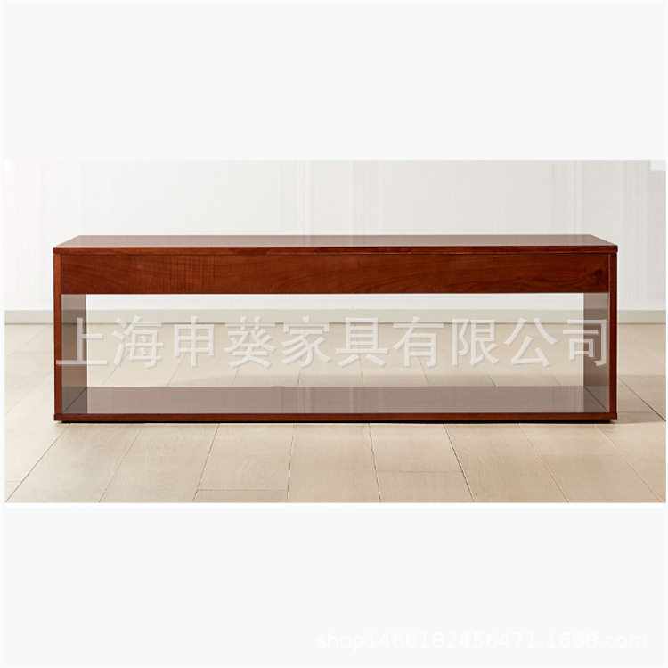 美式乡村现代简约实木客厅茶几