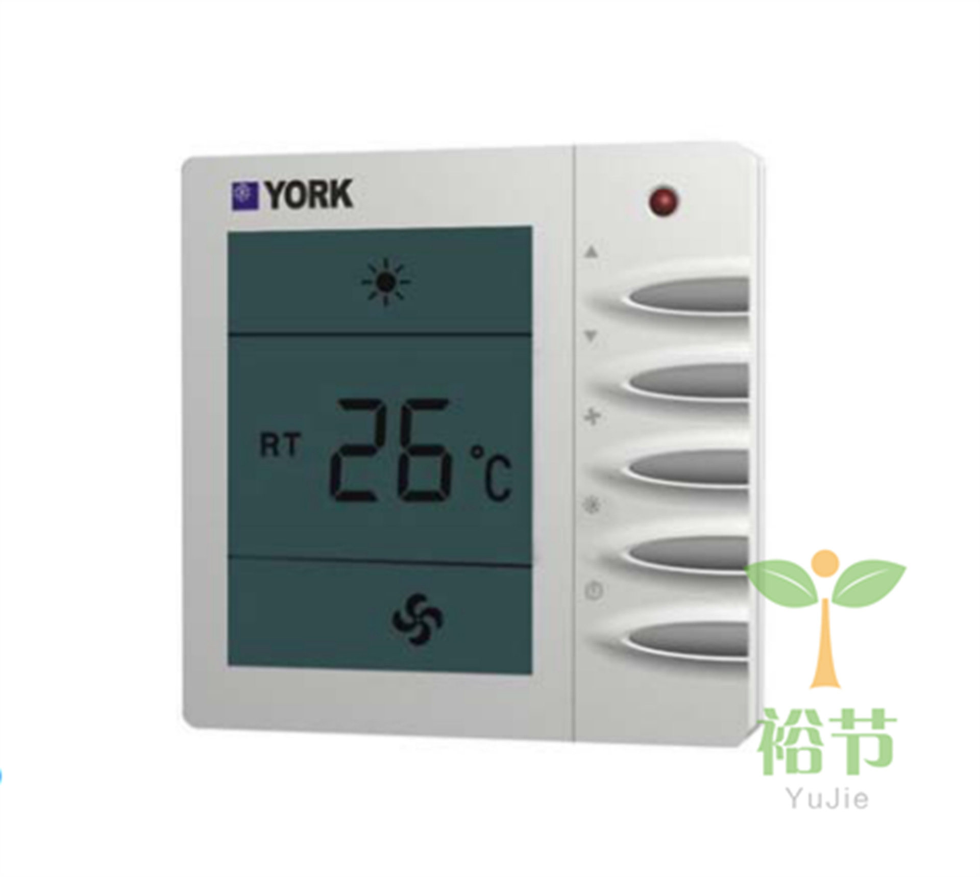 YORK约克液晶温控器 遥控四管制空调面板APC-TMS 2100FCV2-TRL-RS