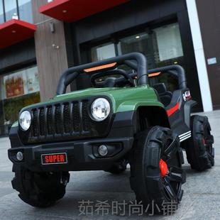 儿四童电动车男孩孩轮越野宝汽车小宝玩具电瓶车可坐人带遥控 新款