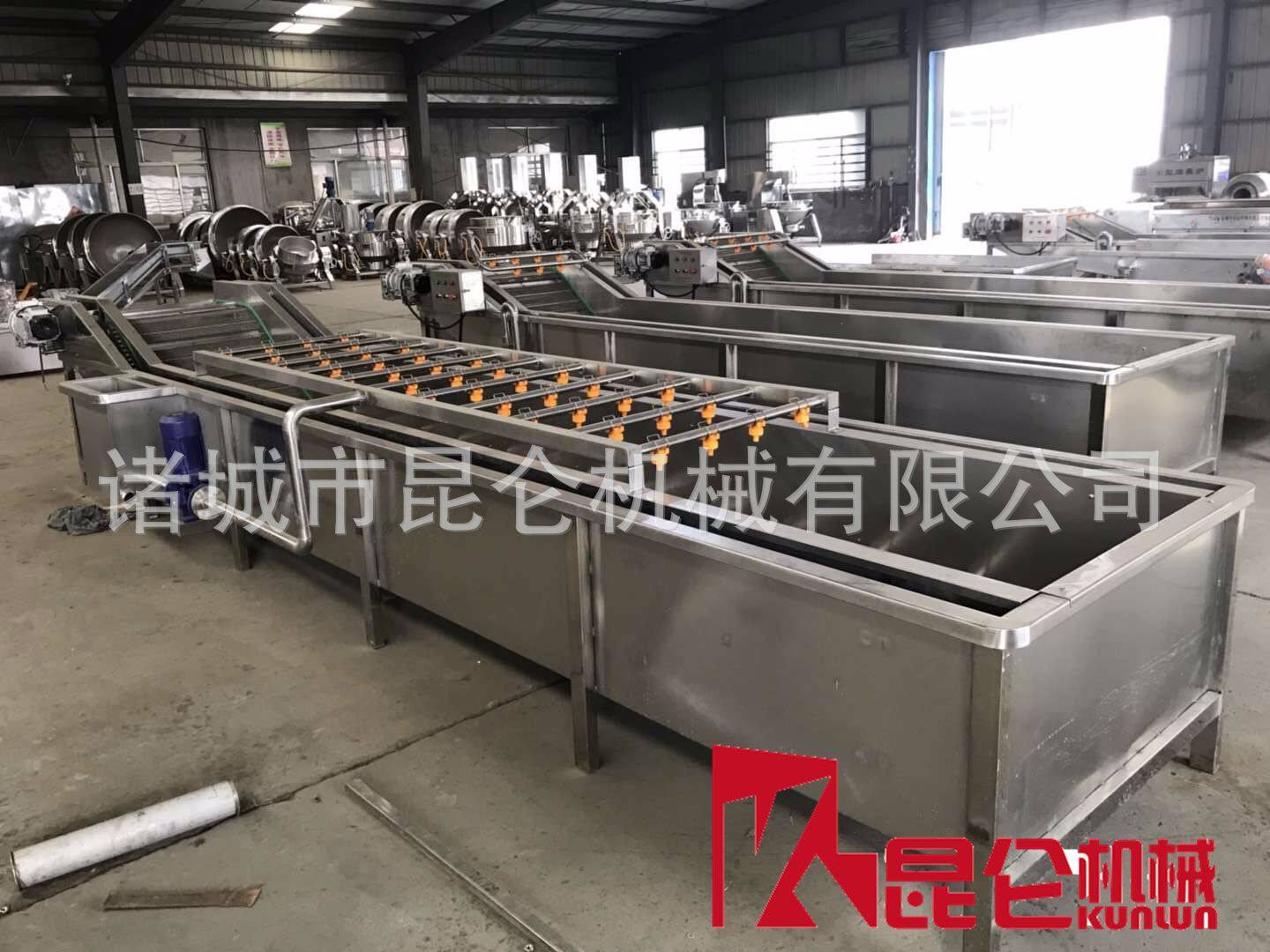 毛豆荚清洗流水线 酱菜脱盐清洗设备 喷淋式果蔬清洗机