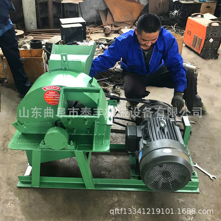 400型废旧木板粉碎机 果树枝杈粉碎机 竹筒竹木边角料自动粉碎机