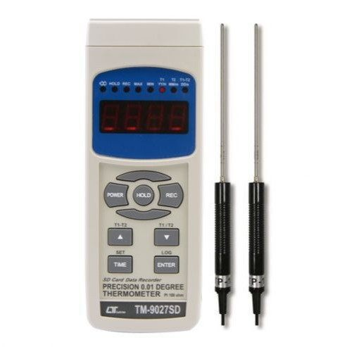 台湾路昌双通道PT100温度计PT-100铂金电阻温度计TM-9027SD