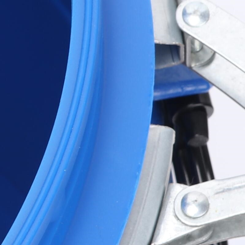 法兰桶塑料化工桶油墨桶抱箍桶铁箍桶泔水桶带盖大口蓝圆桶工业级