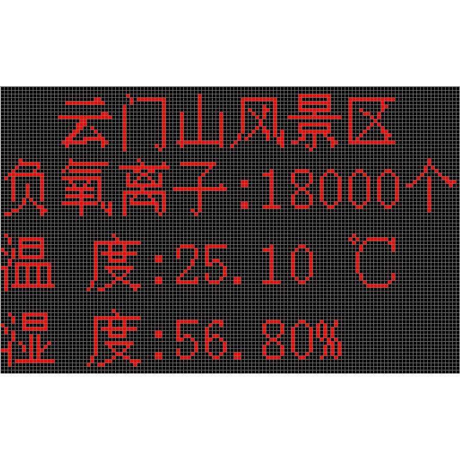 景区空气质量实时监测LED屏发布系统景区空气质量实时发布系统