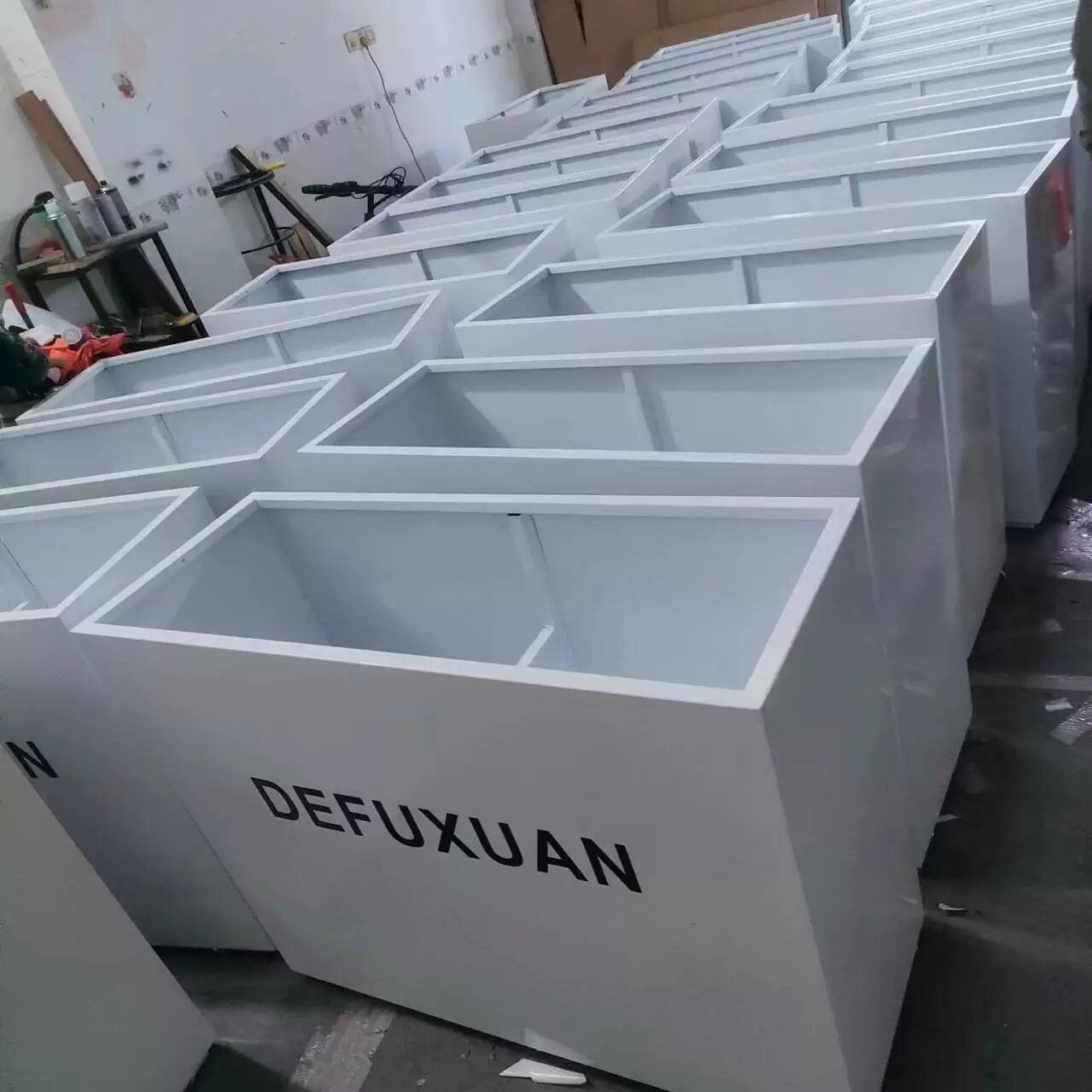 铁艺广场花坛户外花箱围栏室外摆街道不锈钢花槽长方形花盆售楼部
