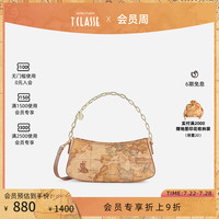 【明星同款】 AM1C馬天尼地圖包 鏈條手提包 牛皮腋下包 斜挎包