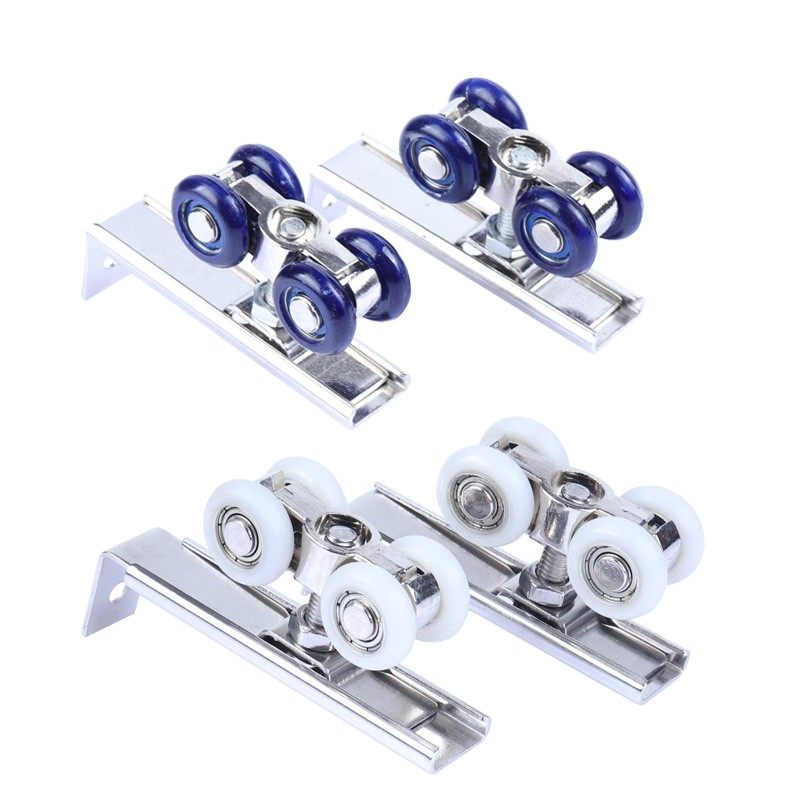 不锈钢木门吊轮滑轮推拉门吊滑轮衣柜吊门轮吊 轨道轻型静音小4轮