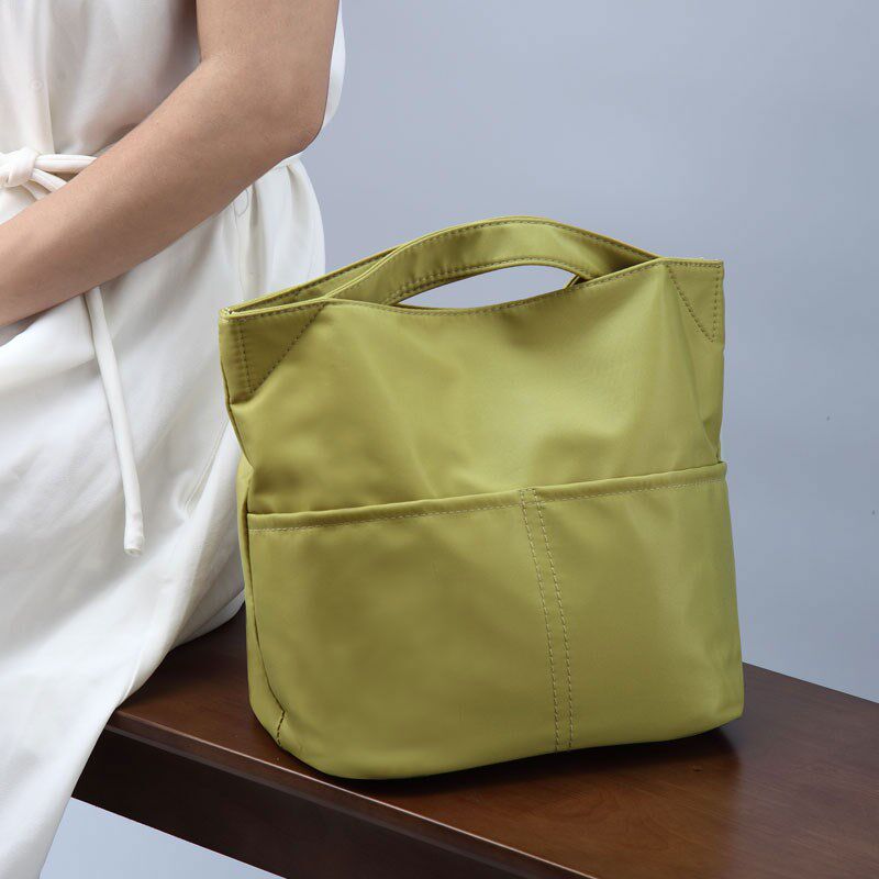 时尚防水尼龙保温袋内胆可拆手提便当包带水杯位上班族通勤饭盒袋