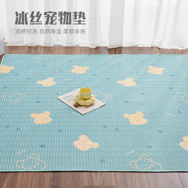 凉垫猫咪乳胶降温冰垫狗狗兔子凉席宠物睡垫夏季冰丝可机洗垫子窝