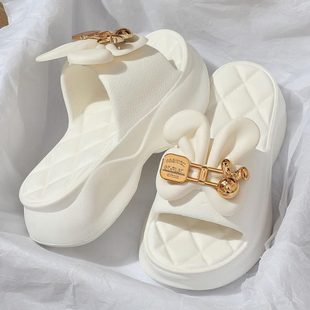 女士外穿家用2024美高跟eva上班室内新款 防滑绝 拖鞋 女厚底凉拖鞋