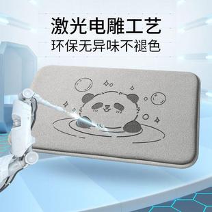 家用卡通洗手间门口速干脚垫加厚卫生间防滑垫子 浴室吸水地垫新款