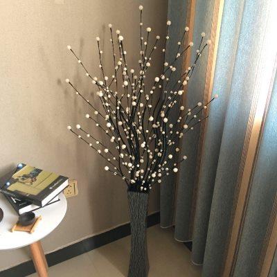 满天星仿真干花束客厅落地装饰花电视柜欧式摆件放假婚庆花艺套装