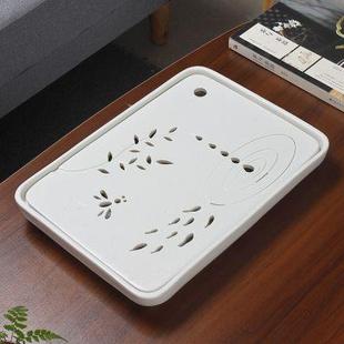 排水 小型茶臺(tái)迷你簡(jiǎn)約家用茶海托盤 陶瓷茶盤長(zhǎng)方形儲(chǔ)水式 陶尚吟