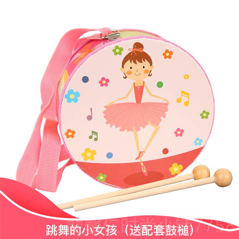 新品儿背带鼓童手音乐玩具鼓小鼓腰鼓宝拍宝敲鼓1-3-6岁奥尔夫乐