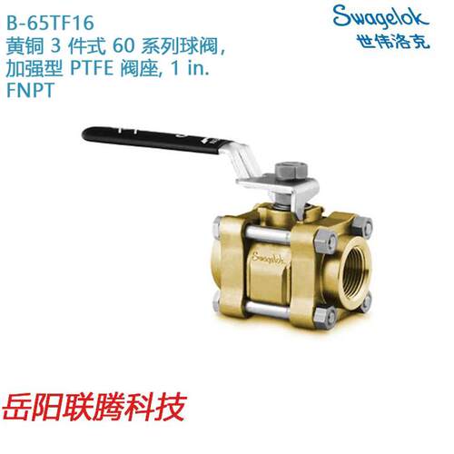 Swagelok世伟洛克B-65TF16黄铜 3件式 60系列球阀,加强型P
