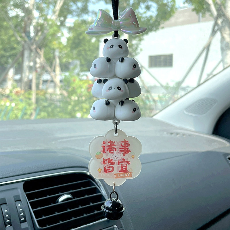 手工创意车挂装饰品车载后视镜吊坠可爱卡通汽车挂饰一路平安挂件