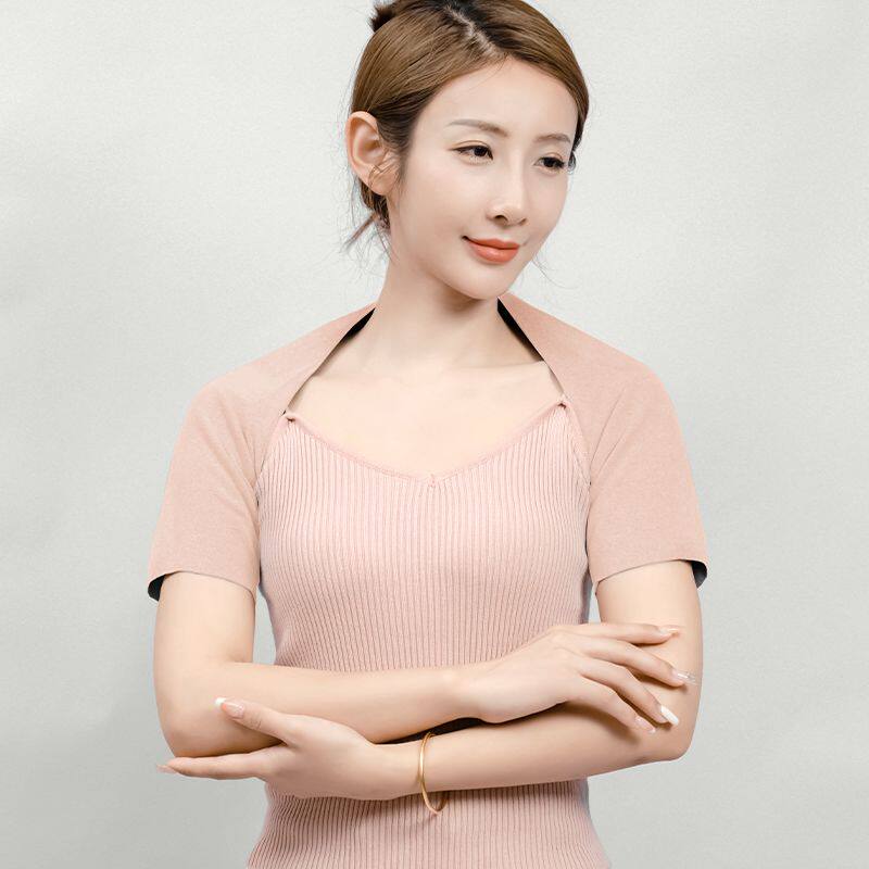 护肩膀颈椎保暖德绒男女成人睡觉月子肩周防寒四季披肩中老年坎肩
