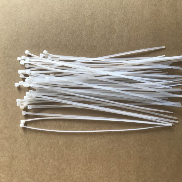 物流扎带5X150卡扣捆扎塑料捆绑带线固定座自锁式尼龙扎带500条
