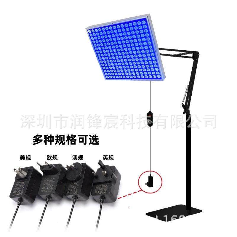 45W蓝光紫光美黑灯定时款理疗灯225灯桑拿会所红光理疗支架大排灯