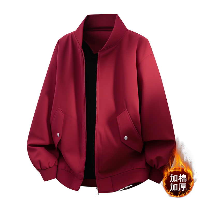 STA美式夹克加厚棉服立领外套