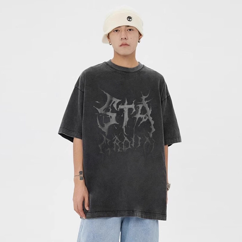 STA简约潮牌字母印花短袖百搭T恤