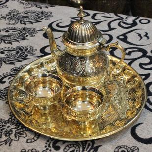 印度手工艺品铜器进口印度特色铜餐具套厂家定做直销YT50礼品