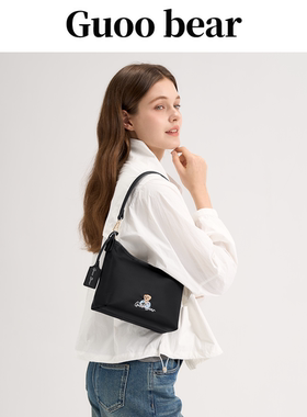 GUOOBEAR古家小熊腋下包2026新款休闲百搭尼龙单肩包通勤斜跨包女
