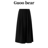 新款 GUOOBEAR古家小熊女装 半身裙2025冬季 高腰A字遮肉显瘦长裙女